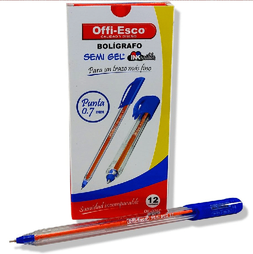 [PAP-002] Bolígrafos Azules Caja x12